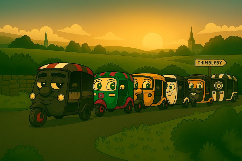 the thimbleby tuk tuk convoy